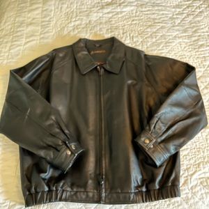 Men’s St. John’s Bay, Size XL, Black Leather Jacket